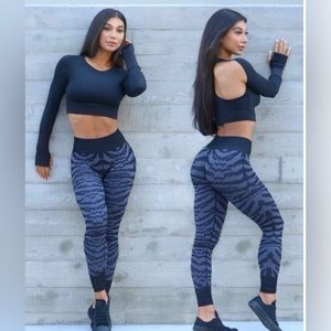 Bombshell Sportswear Black Tiger Leggings